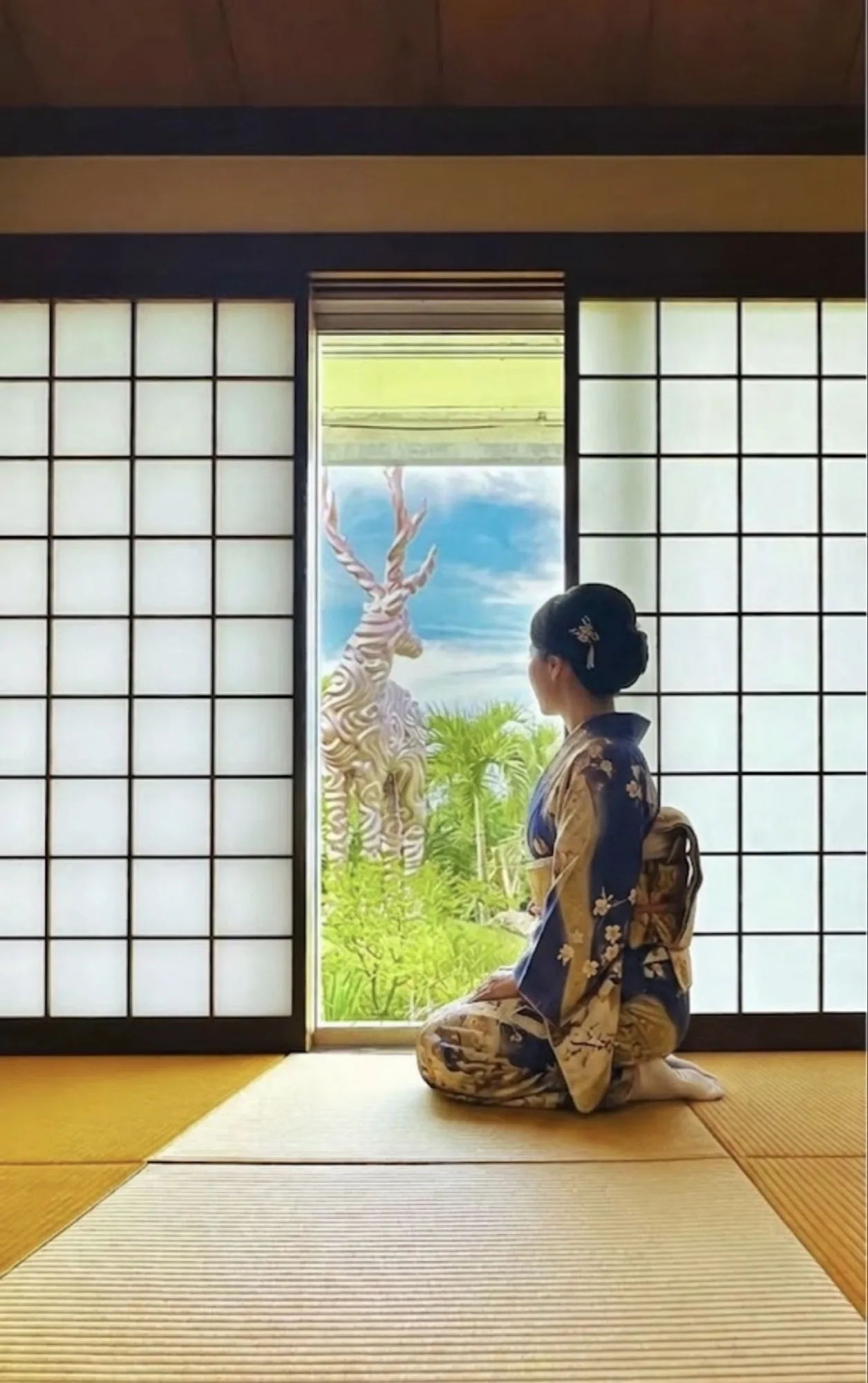 和室深处